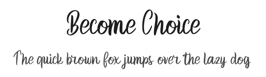 Become Choice by Fannan Studio — Sans Font