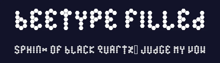Beetype Filled by Adrian Candela — Display Font — thumbnail 2
