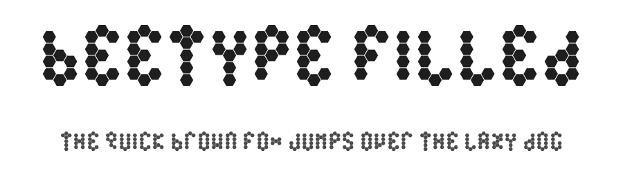 Beetype Filled by Adrian Candela — Display Font