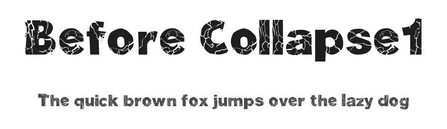 Before Collapse1 by galdinocartum@gmail.com — Display Font