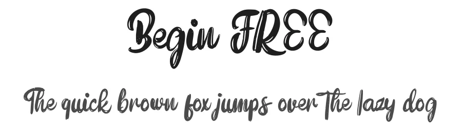 Begin FREE by Fannan Studio — Sans Font