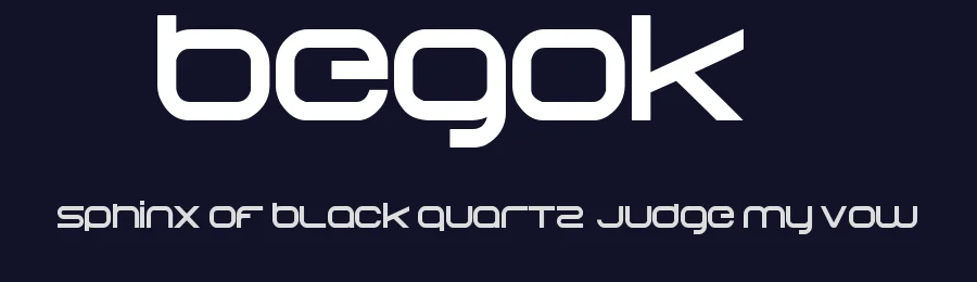 Begok1 by Carlos Matteoli a.k.a. Qbotype — Display Font — thumbnail 2