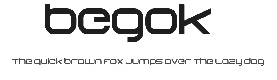 Begok1 by Carlos Matteoli a.k.a. Qbotype — Display Font