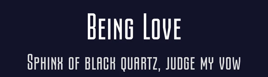 Being Love by Situjuh Nazara — Display Font — thumbnail 2