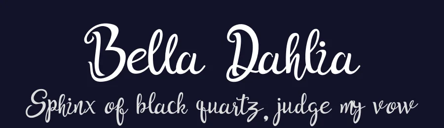 Bella Dahlia by abdul ghofur — Display Font — thumbnail 2