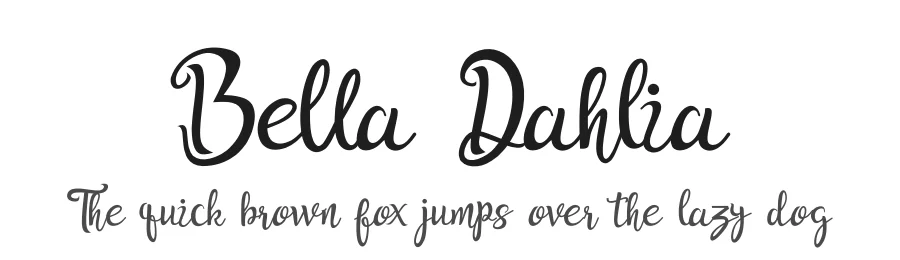 Bella Dahlia by abdul ghofur — Display Font