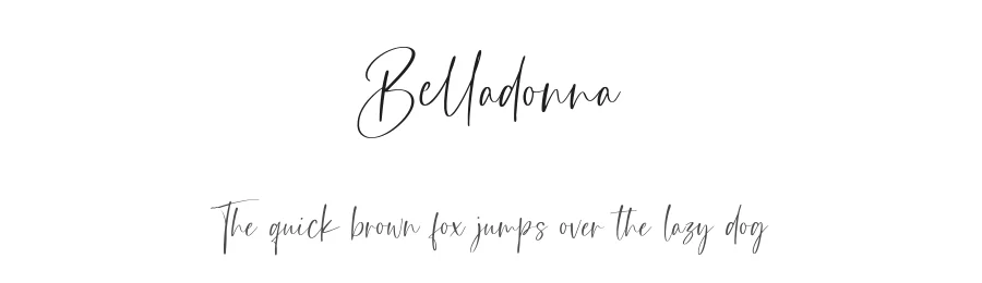 Belladonna by Atharuah Studios — Sans Font