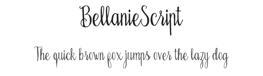 BellanieScript by ianmikraz β Script Font