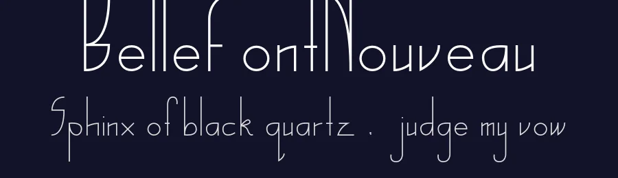 BelleFontNouveau by Beau MacDonald — Display Font — thumbnail 2