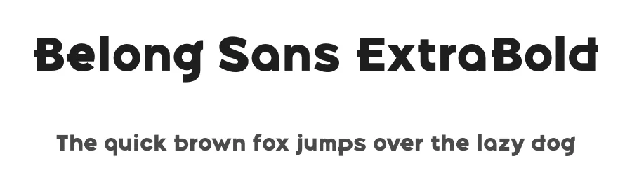 Belong Sans ExtraBold by Ryul Davidson — Display Font