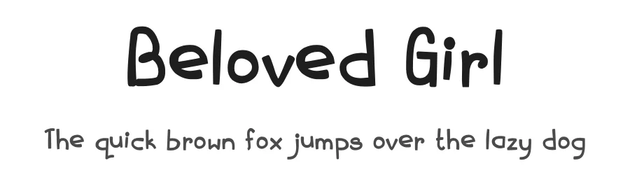 Beloved Girl by Akhmad Afandhi — Display Font