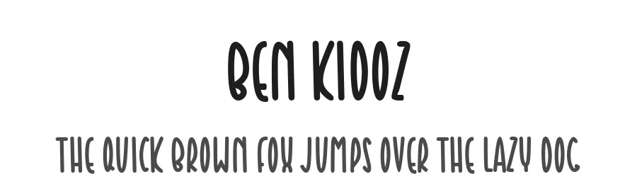 Ben Kidoz by Panji Ramdhani — Script Font