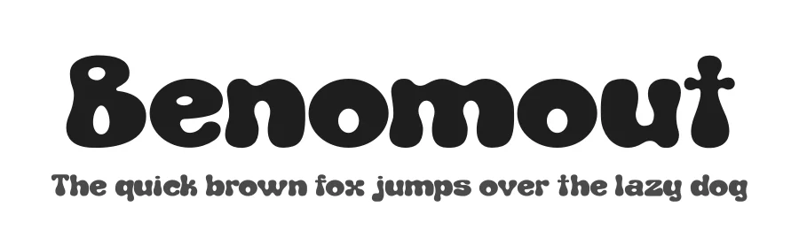 Benomout by Heru Utama Putra — Display Font