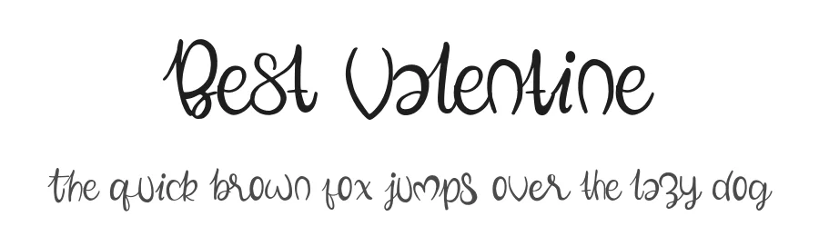 Best Valentine by Alpaprana — Display Font