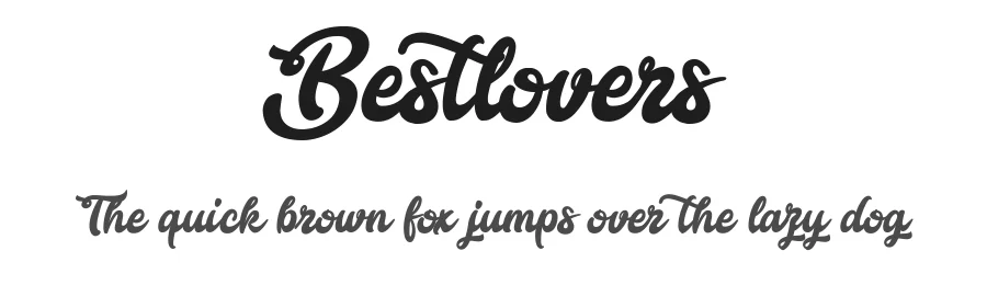 Bestlovers by Octotype β Display Font