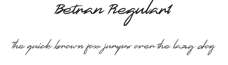 Betran Regular1 by Typotopia โ Script Font