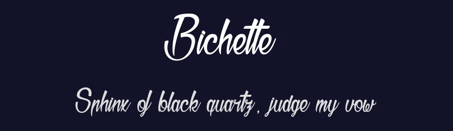 Bichette by dcoxy Medina Gregory — Script Font — thumbnail 2