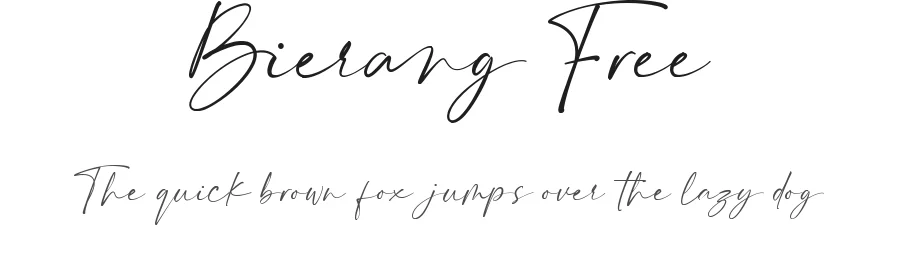 Bierang Free by Maulana Creative — Sans Font
