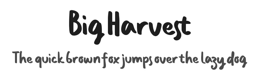 Big Harvest by Masa Aska Sanurumi — Script Font