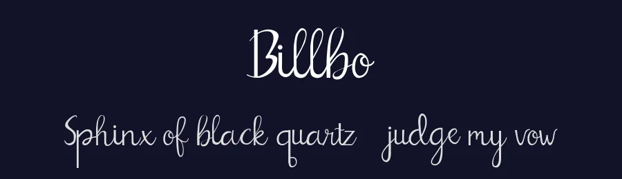 Billbo by SaberStudio 2019 — Display Font — thumbnail 2