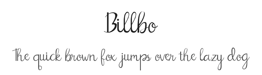 Billbo by SaberStudio 2019 β Display Font