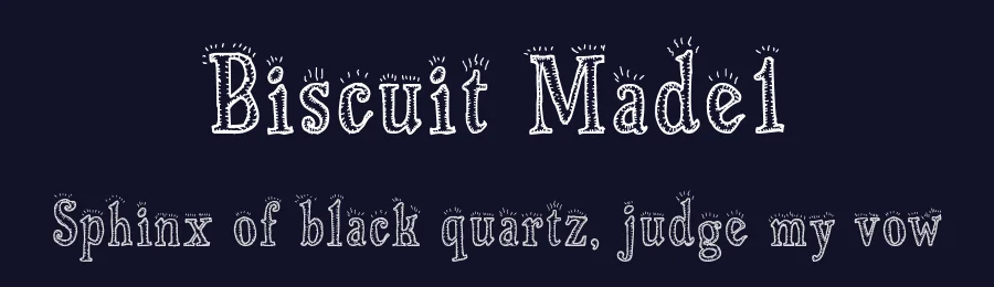Biscuit Made1 by galdinocartum@gmail.com — Display Font — thumbnail 2