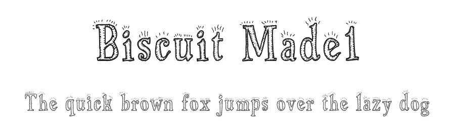 Biscuit Made1 by galdinocartum@gmail.com — Display Font