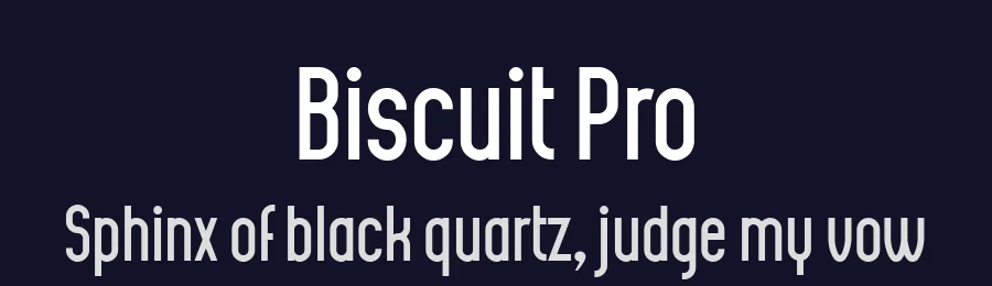 Biscuit Pro by Kustomtype — Sans Font — thumbnail 2
