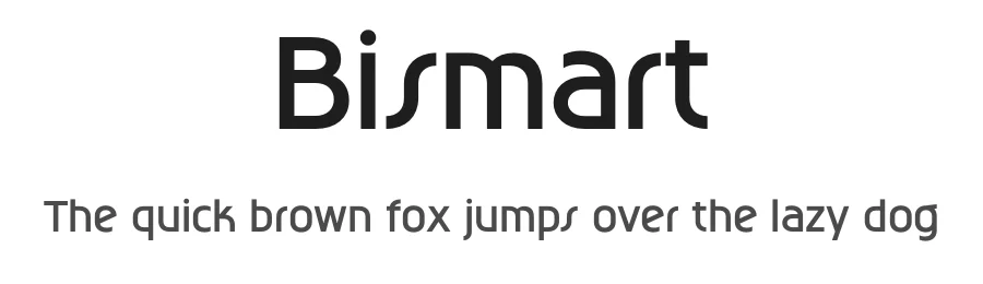 Bismart by Typeformers — Sans Font