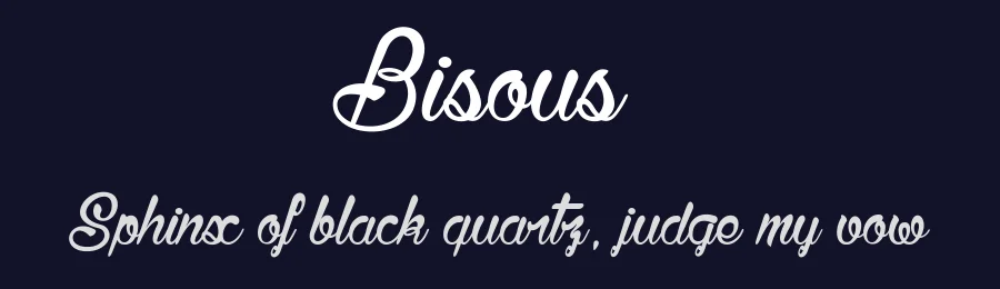 Bisous by dcoxy Medina Gregory — Script Font — thumbnail 2