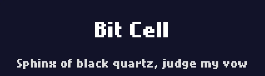Bit Cell by memesbruh03 — Display Font — thumbnail 2