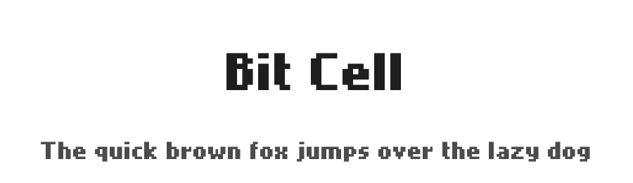 Bit Cell by memesbruh03 — Display Font