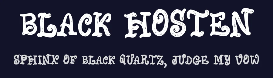 Black Hosten by M Arif Dwi Prasetyo & Eko Nurcahyo — Sans Font — thumbnail 2