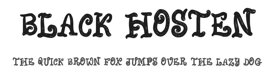 Black Hosten by M Arif Dwi Prasetyo & Eko Nurcahyo — Sans Font