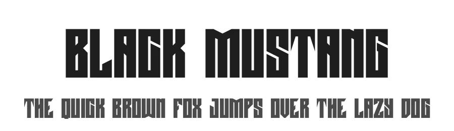 Black Mustang by Ari juanda โ Display Font