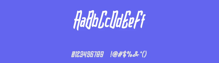 Blarrack Sans Personal Use Heavy by Tama Putra — Display Font — thumbnail 3