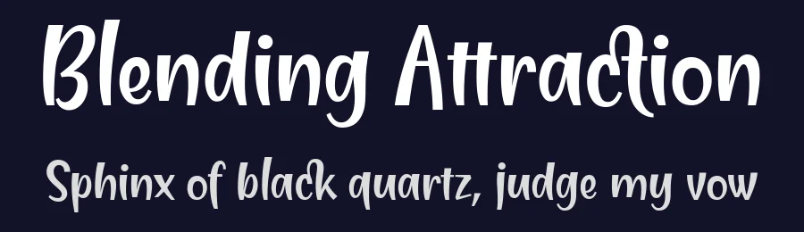 Blending Attraction by Situjuh Nazara — Script Font — thumbnail 2