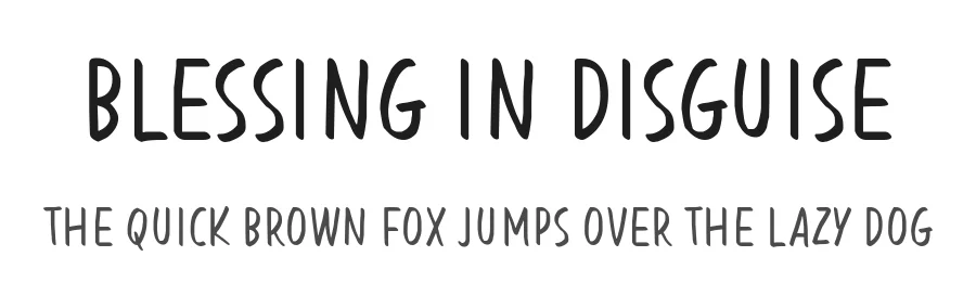 Blessing in Disguise by Situjuh Nazara — Script Font