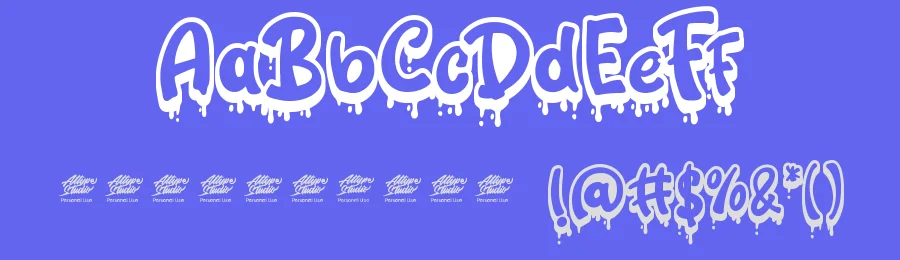 Bloody Ichor Extrude by Fadli Ramadhan Iskandar — Display Font — thumbnail 3