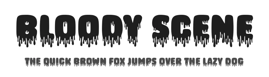 Bloody Scene by Situjuh Nazara — Display Font