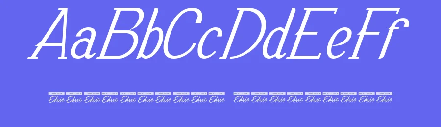 Blue Denim Demo Italic by Shalsha & Suci Anita — Display Font — thumbnail 3