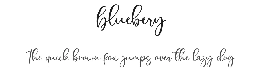 Bluebery by Rayvaldo Rizki Pratama Augusta — Sans Font