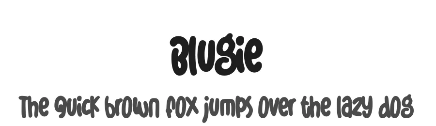 Blugie by Muhammad Ridha Agusni β Display Font