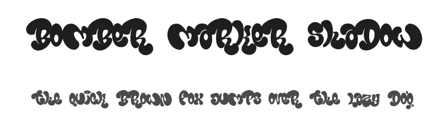 Bomber Marker Shadow by Saepul milah โ Display Font