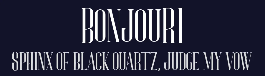 Bonjour1 by Gilar Studio — Display Font — thumbnail 2