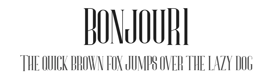 Bonjour1 by Gilar Studio — Display Font