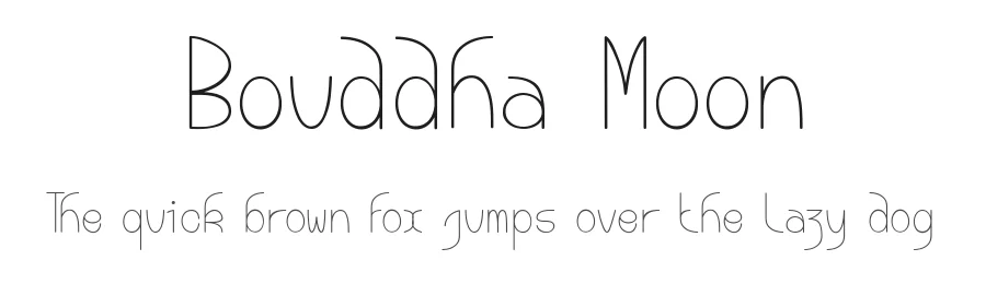 Bouddha Moon by dcoxy Medina Gregory — Display Font