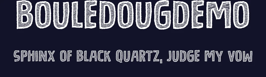 BouledougDEMO by Jakob Fischer / pizzadude.dk — Display Font — thumbnail 2