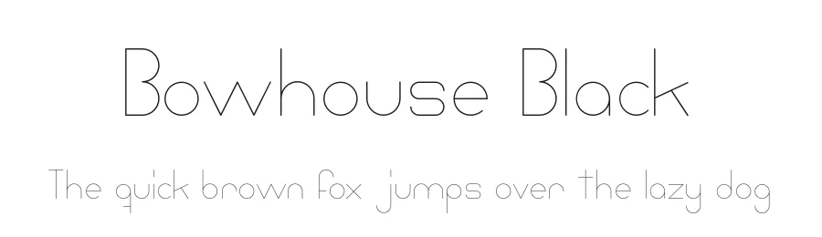 Bowhouse Black by Adrian Candela — Display Font