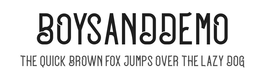 BOYSANDDEMO by Ari juanda โ Sans Font